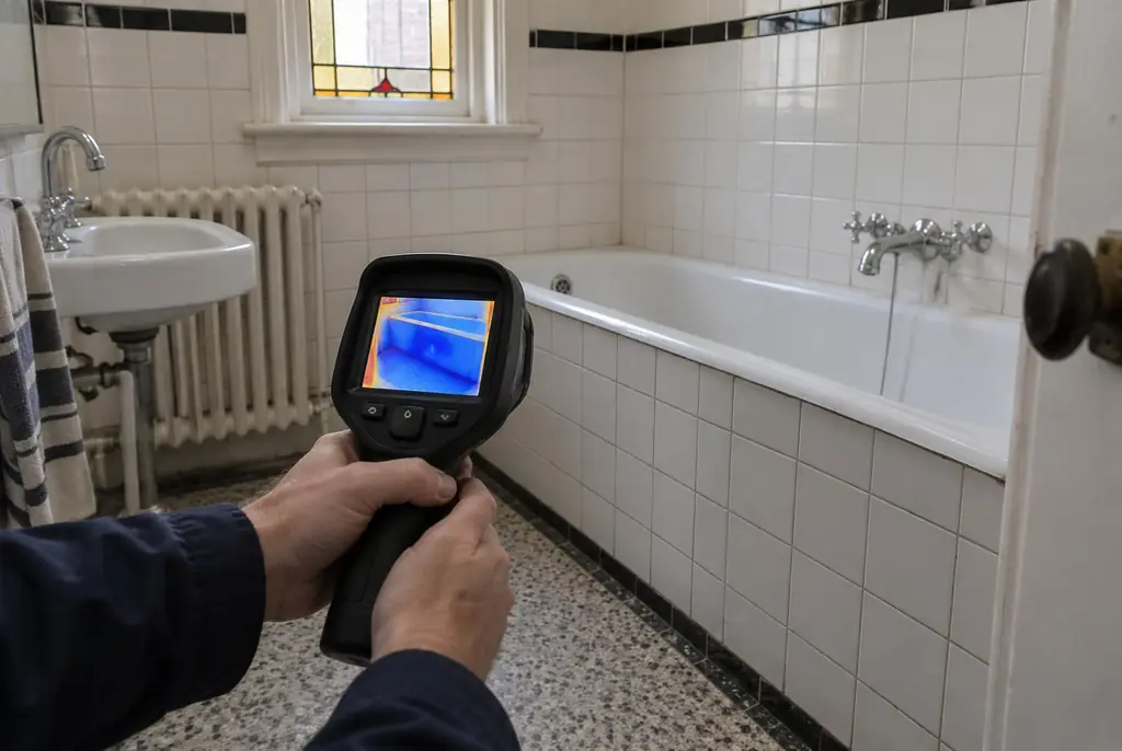 Lekdetectie Moordrecht – onderzoek in een badkamer van een oudere woning