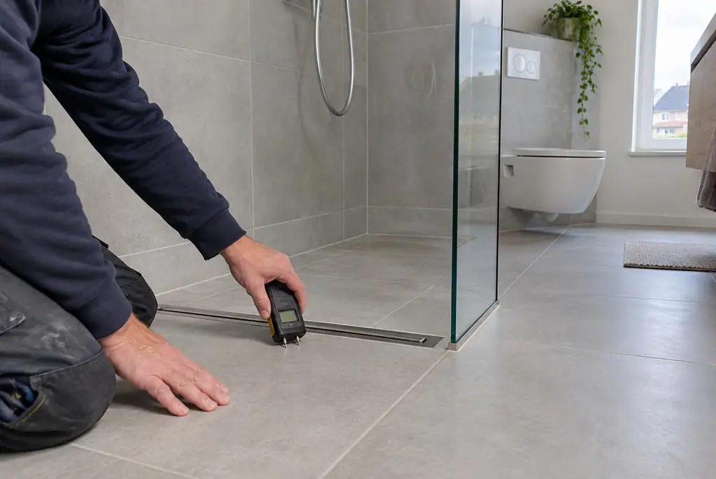 Lekdetectie Moordrecht – badkamer in een nieuwbouwwoning