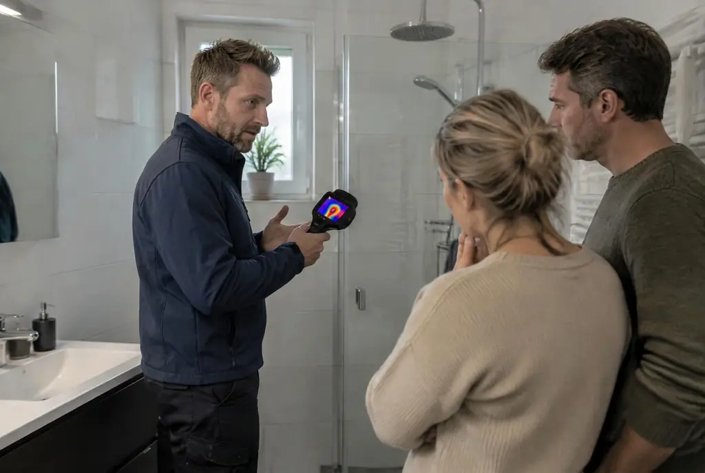 Lekdetectie Moordrecht – specialist legt bevindingen uit aan bewoner